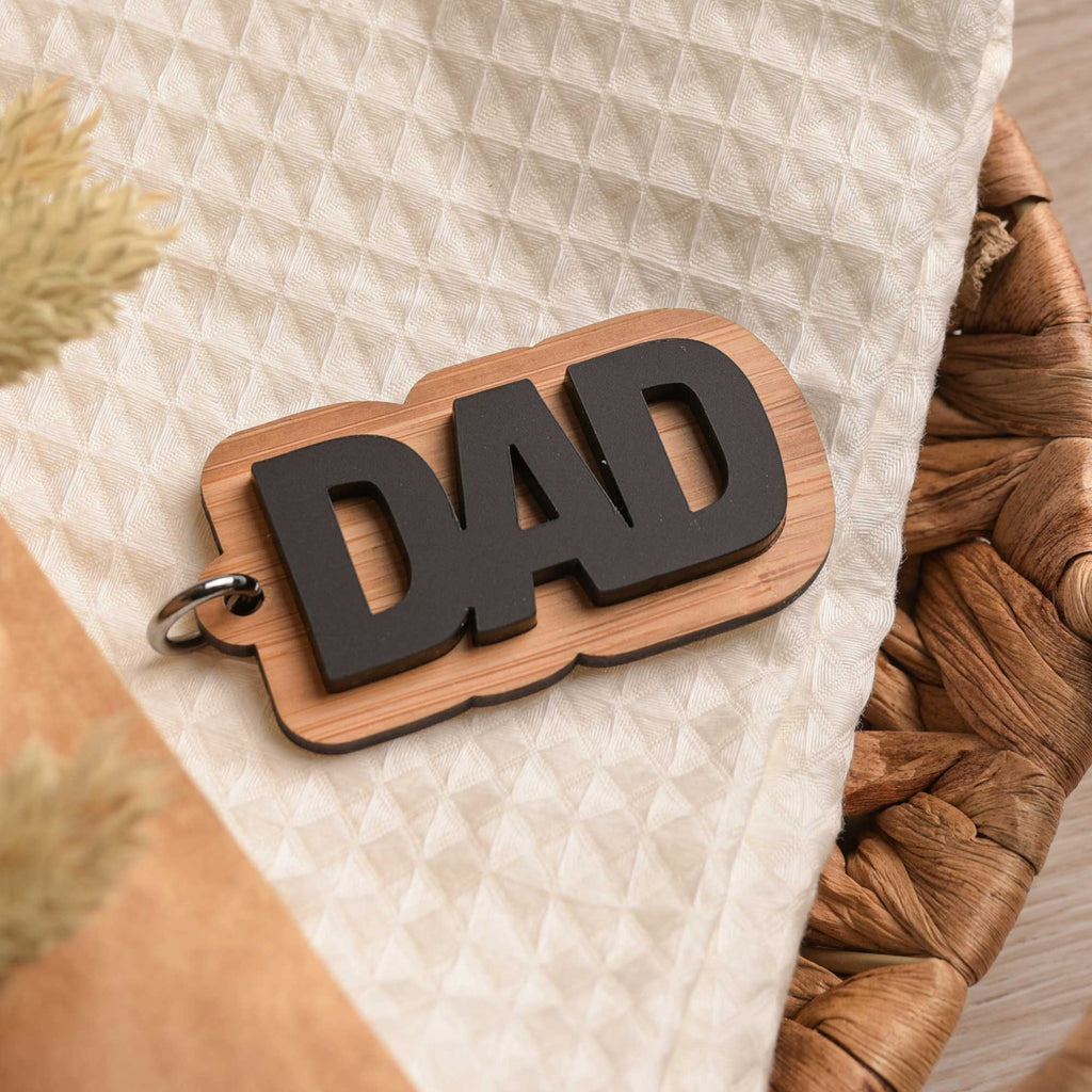 "Dad" Wooden Plexi Keyring - GOTShirts