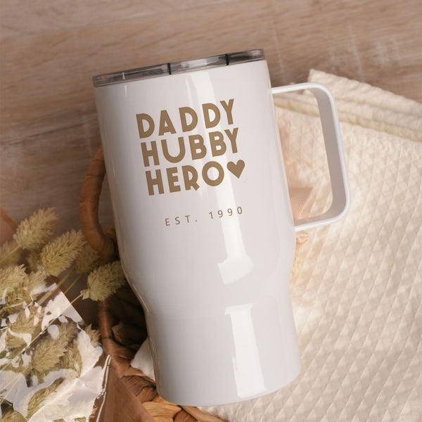 Hubby Hero - White Handle Tumbler Gift Box - GOTShirts