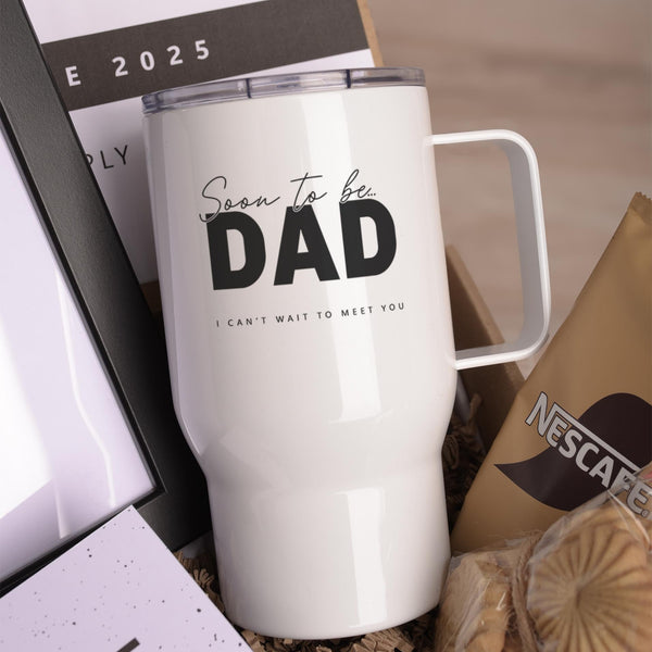 Soon to be Dad - White Handle Tumbler Gift Box - GOTShirts