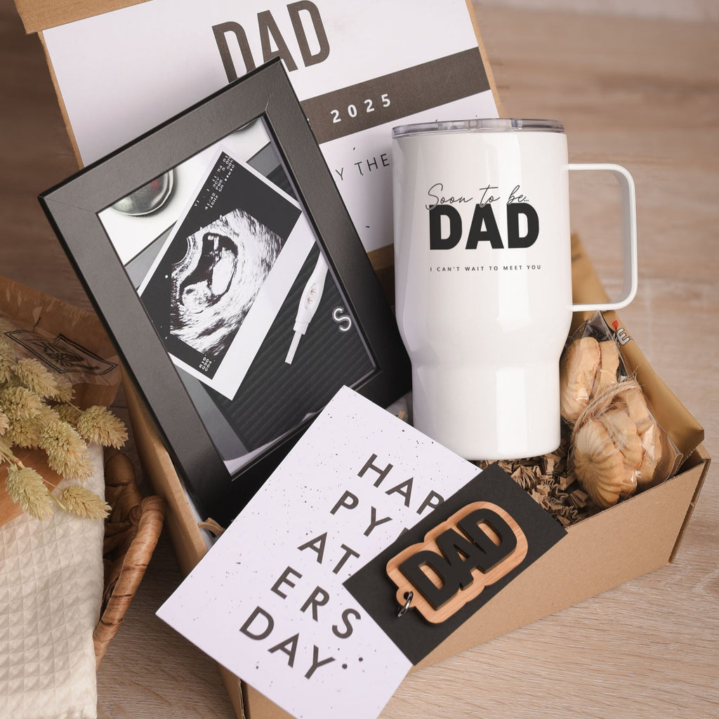 Soon to be Dad - White Handle Tumbler Gift Box - GOTShirts