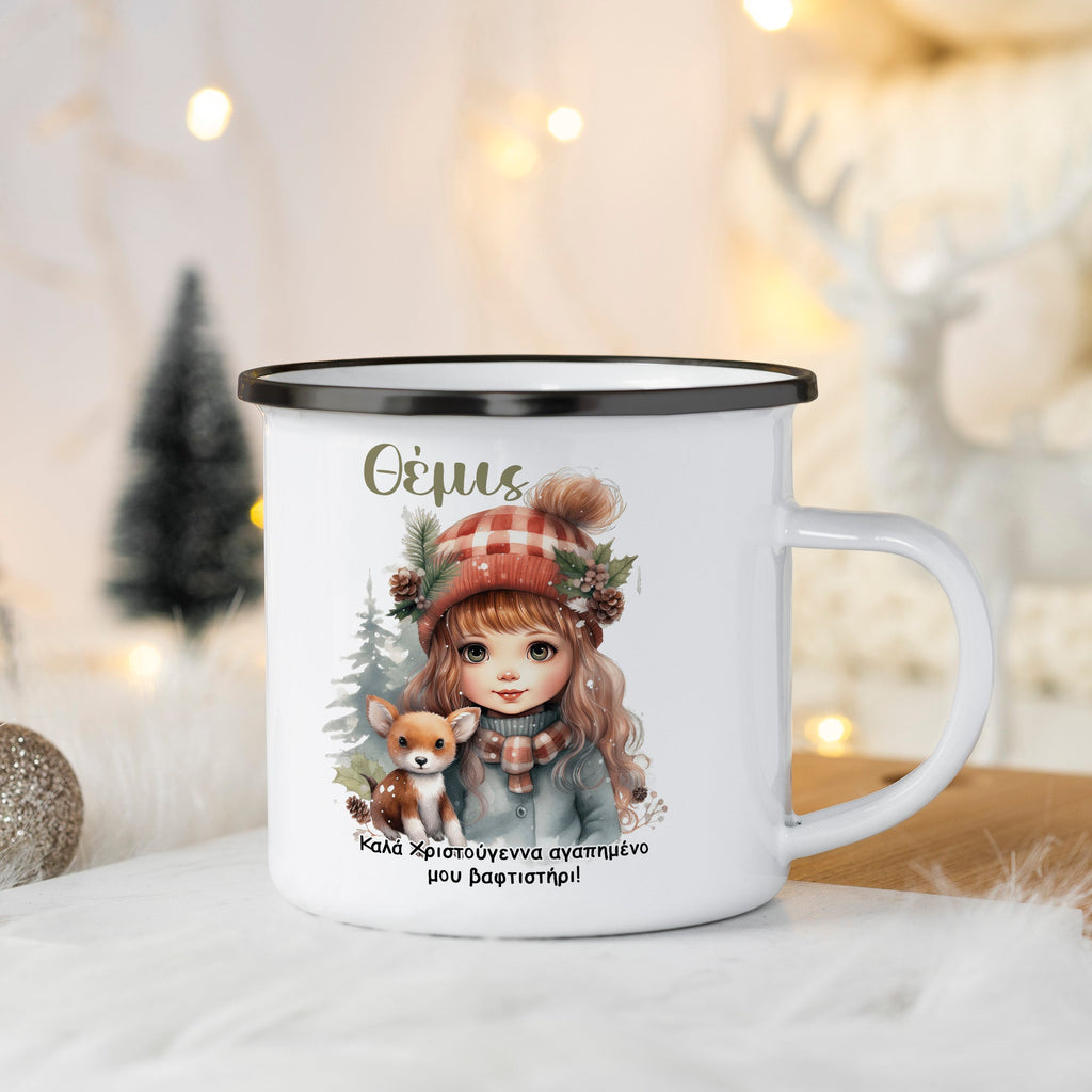 Dear Child - Christmas S/Steel Enamel Mug - GOTShirts