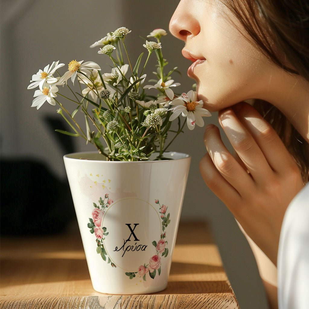 Flowers & Name - Flower Pot - GOTShirts