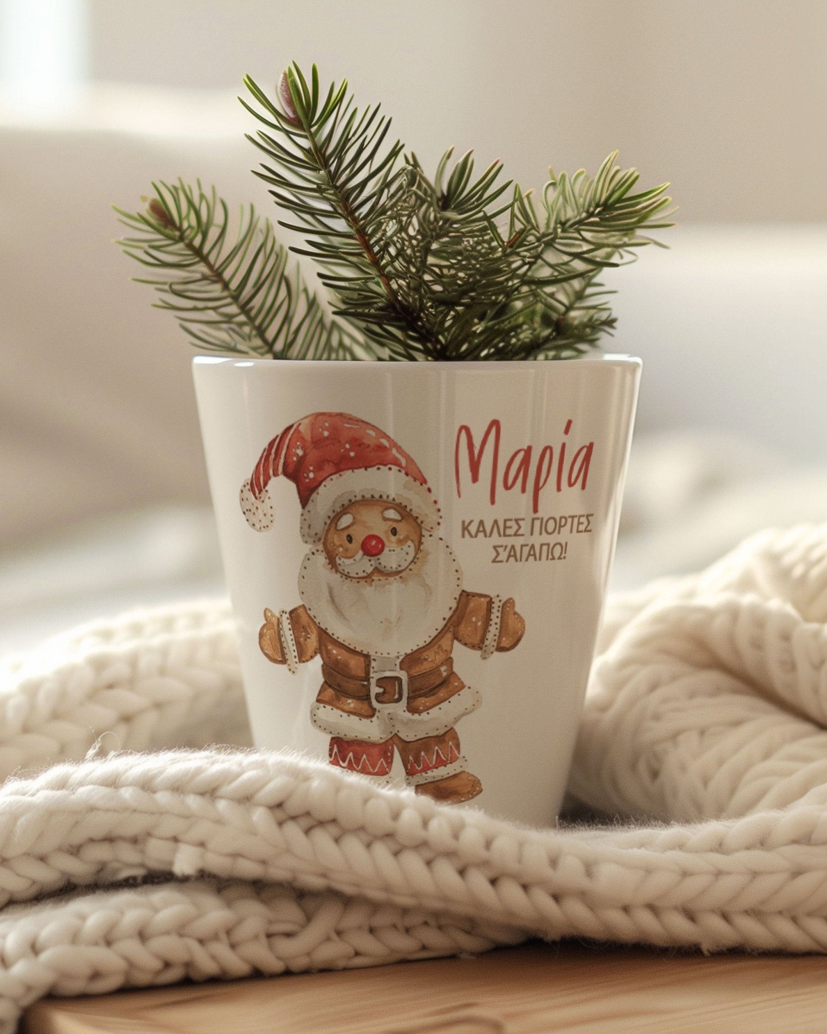 santa plant pot Santa Claus