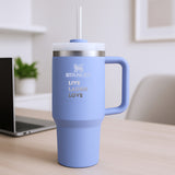 Stanley Quencher Engraved Tumbler - Hydrangea - GOTShirts