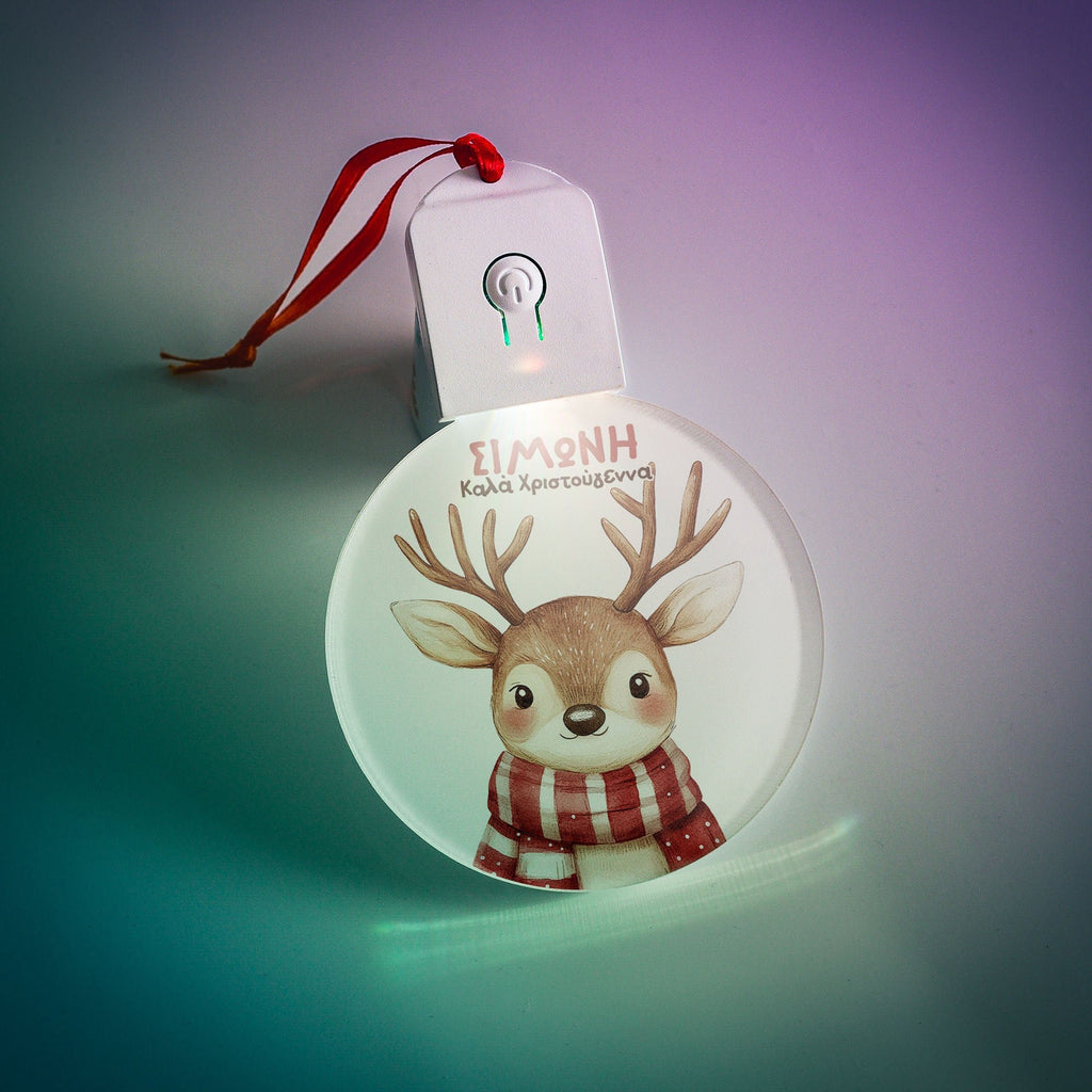 Reindeer - Led Light Ornament - GOTShirts