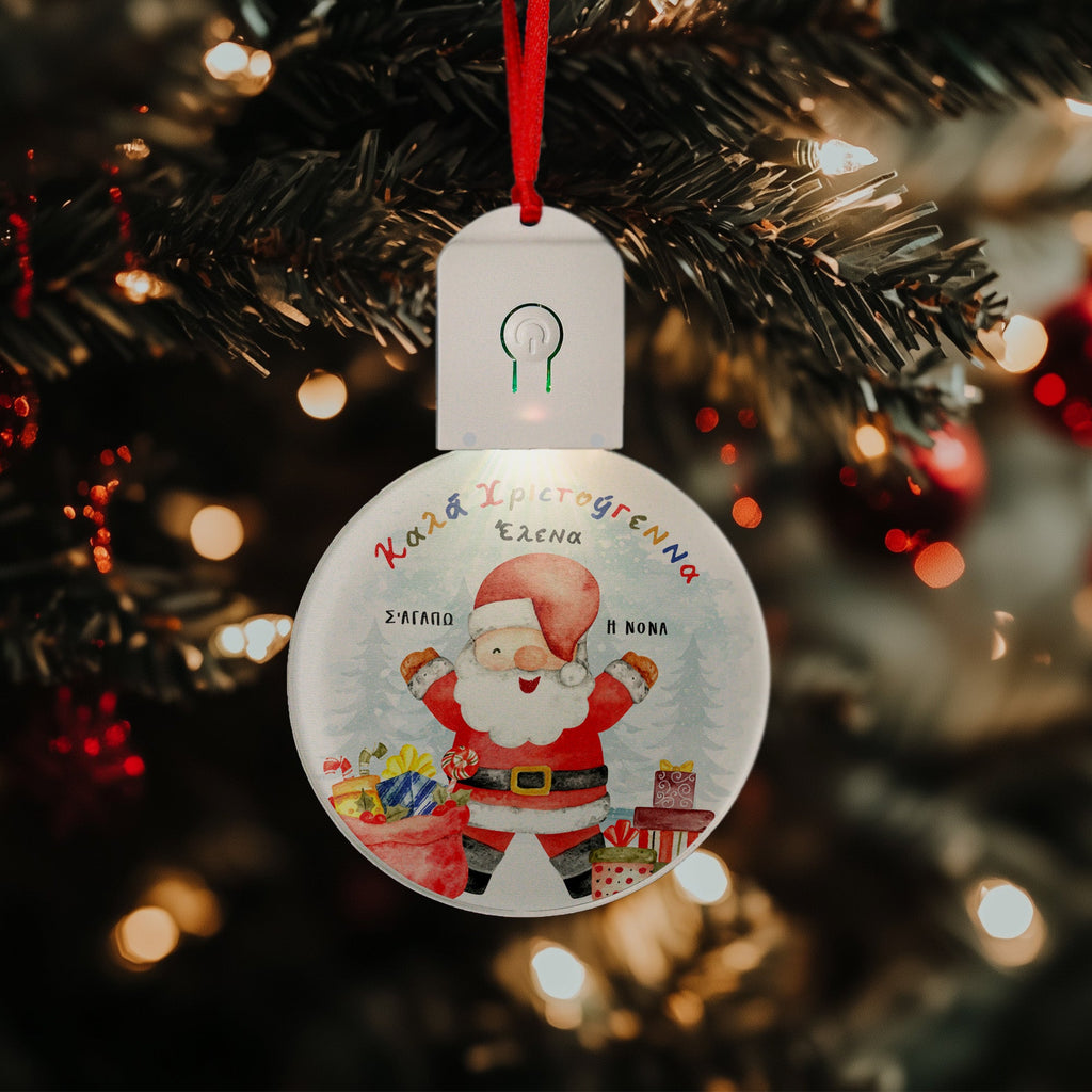 Merry Christmas Santa - Led Light Ornament - GOTShirts