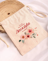 Red Flowers - Gold Handle Mug & Linen Pouch Set - GOTShirts