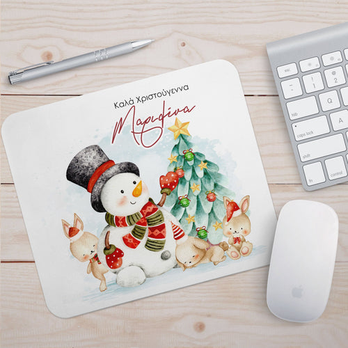 Snowman & Bunnies - Mousepad - GOTShirts