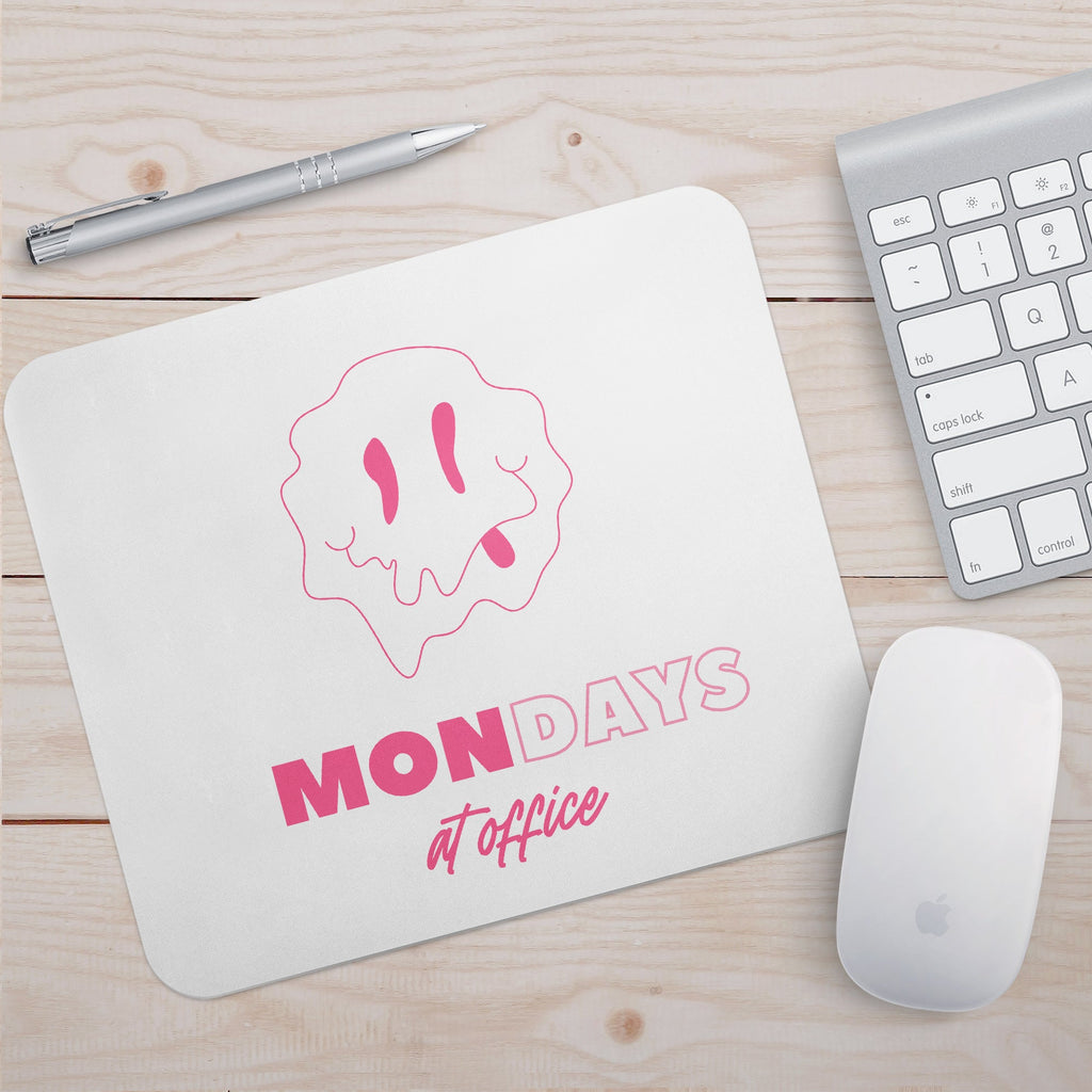 Mondays At Office Pink - Mousepad - GOTShirts