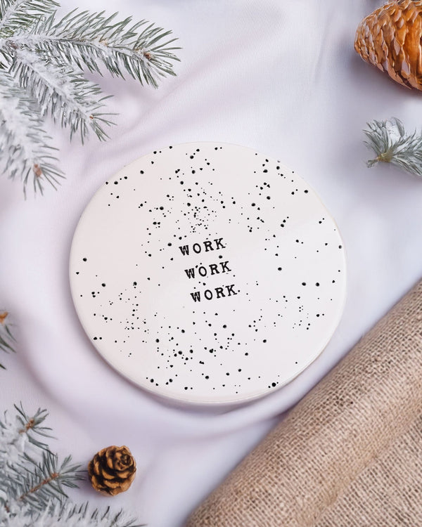 Work Work Work Pink - Ceramic Mug 11oz & Coaster Gift Box - GOTShirts
