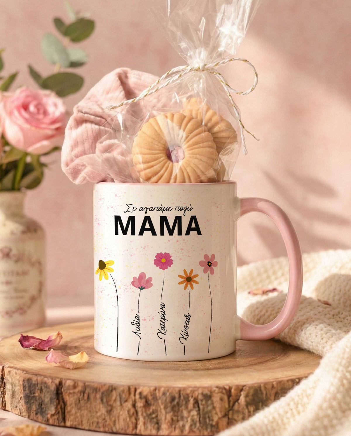 Flowers - Pink Mug Gift Set - GOTShirts