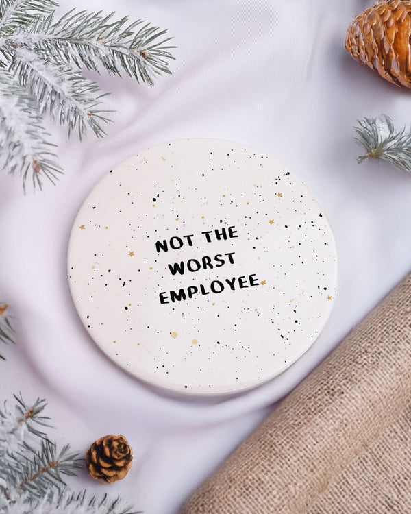 Not The Worst Employee - Ceramic Mug 11oz & Coaster Gift Box - GOTShirts