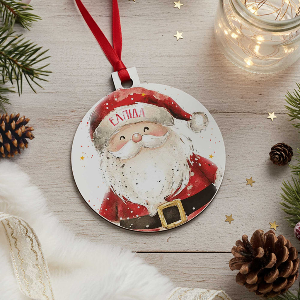 Christmas Santa - Wooden Ornament - GOTShirts