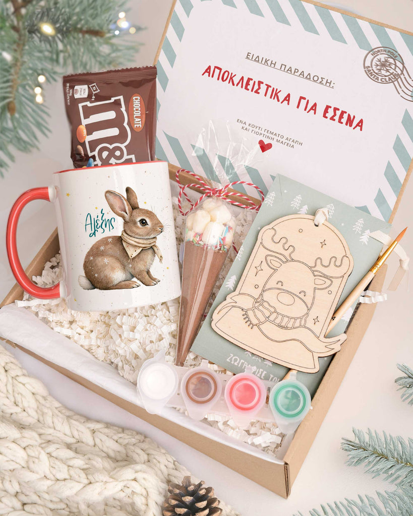 Brown Bunny - Mug & Paintings Gift Box - GOTShirts