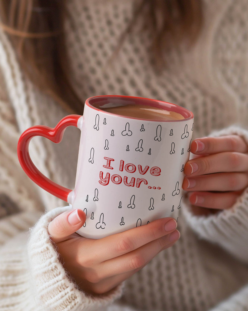 I Love Your (Male) - Heart Handle Mug - GOTShirts