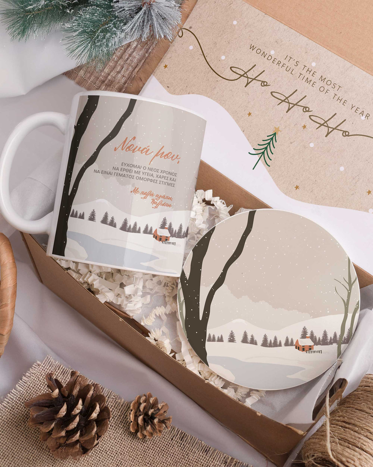 Dear Godmother - Ceramic Mug 11oz & Coaster Gift Box - GOTShirts