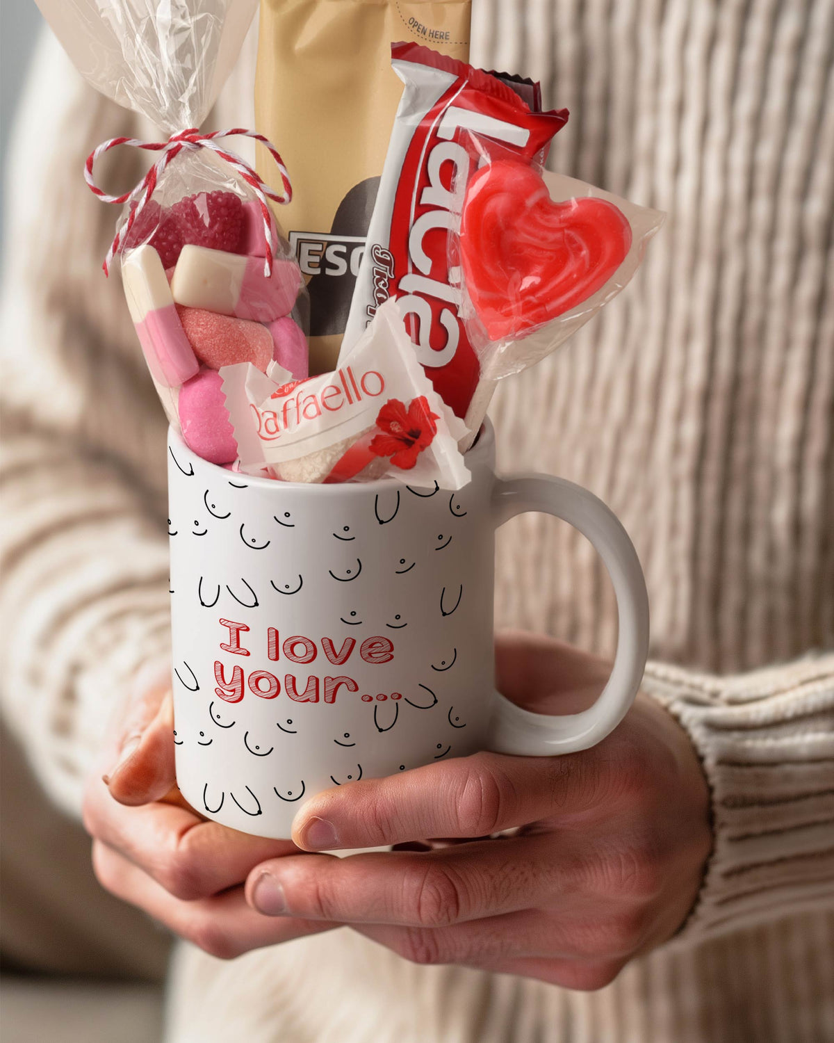 I Love Your (Female) - Ceramic Mug Coffee Gift Set - GOTShirts