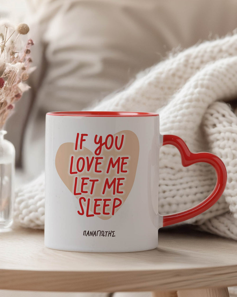 If You Love Me - Heart Handle Mug - GOTShirts
