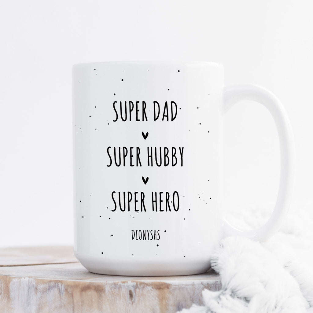 Super Dad - Large Ceramic Coffee Mug - GOTShirts
