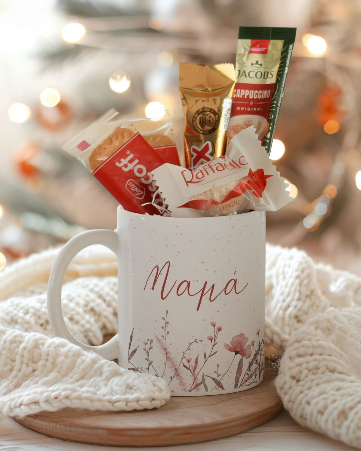 Pink Flowers - Ceramic Mug Coffee Gift Set - GOTShirts