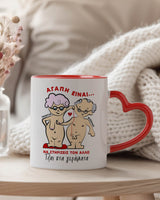Old Age - Heart Handle Mug - GOTShirts