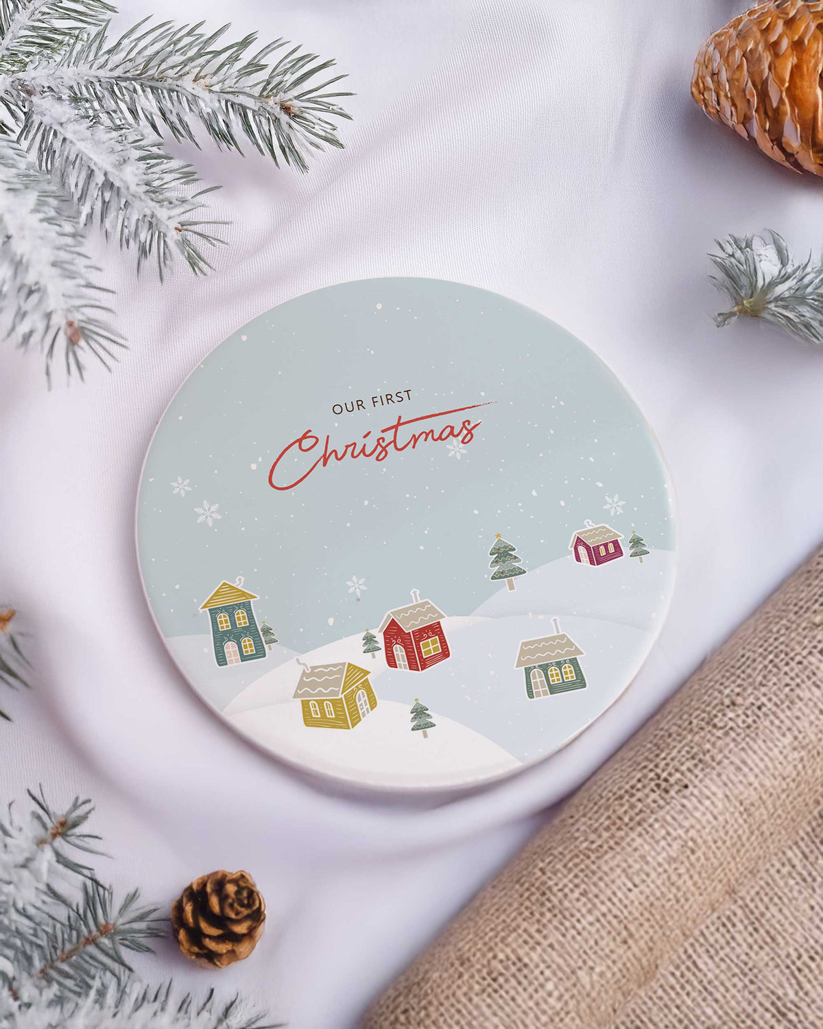 Our First Christmas Together - Ceramic Mug 11oz & Coaster Gift Box - GOTShirts