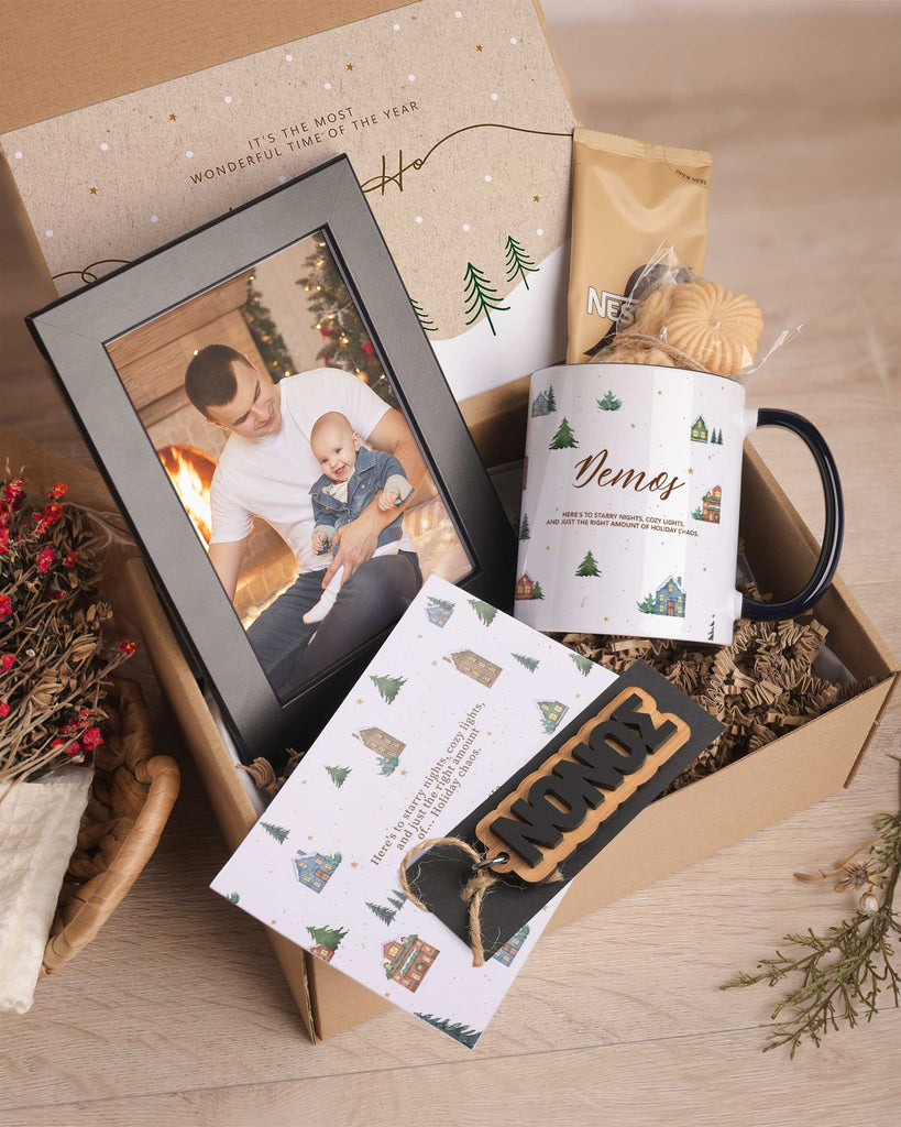 Christmas Pettern - Black Mug Gift Box - GOTShirts