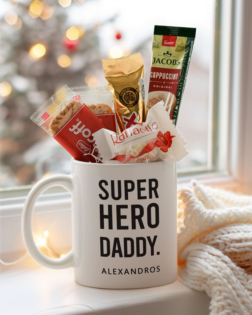 Super Hero Daddy - Ceramic Mug Coffee Gift Set - GOTShirts
