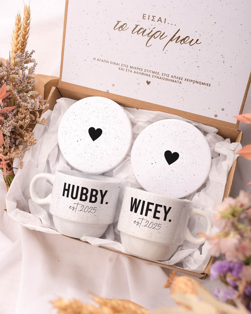 Hubby & Wifey - Coffee Mug & Coaster Set - GOTShirts