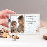 Best Dad & Husband - Acrylic Photo Block - GOTShirts