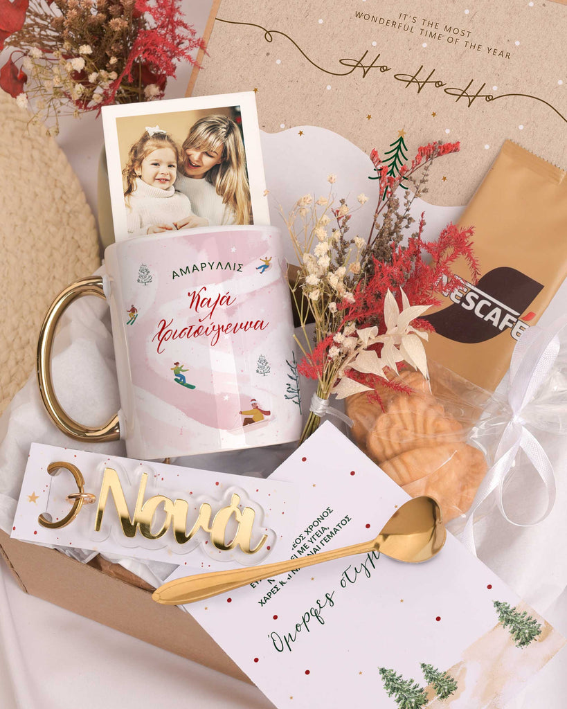 Pink Snowboard Godmother - Christmas Gold Gift Box - GOTShirts