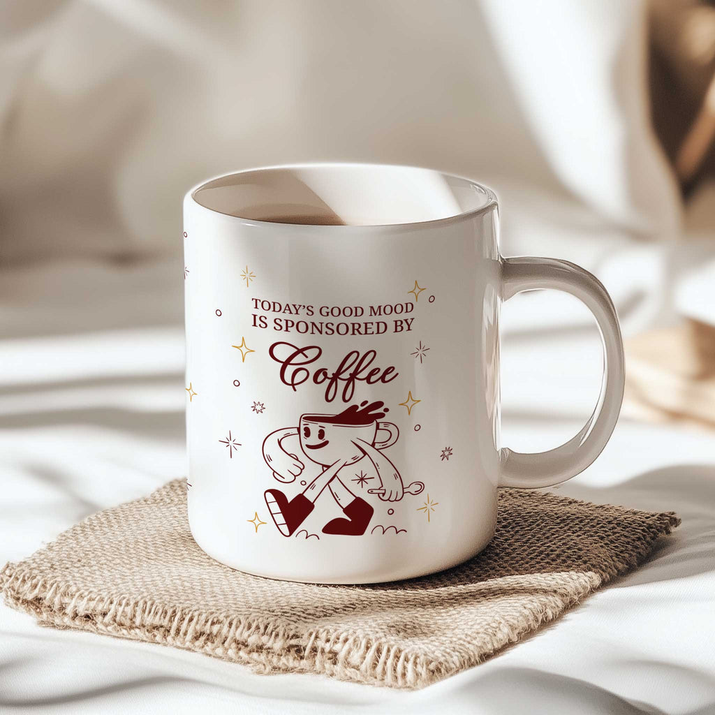 Sponsored By Coffee - Ceramic Mug 330ml - GOTShirts