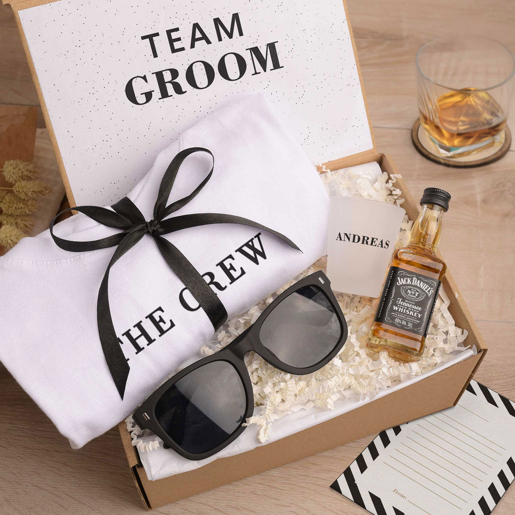 The Crew - Bachelor Party Drinking Gift Box Set - GOTShirts