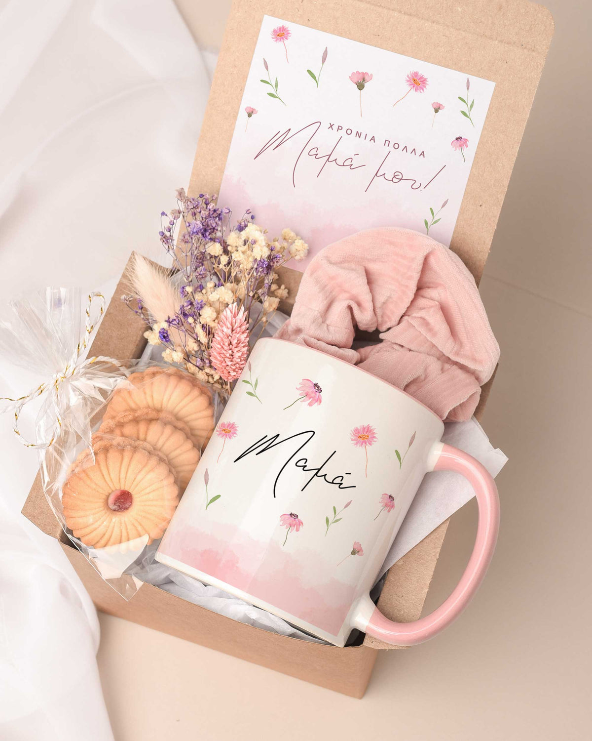 Pink Flowers - Pink Mug Gift Box - GOTShirts