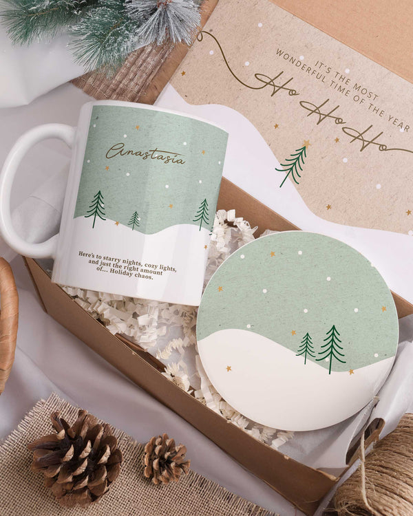 Green & Pink - Ceramic Mug 11oz & Coaster Gift Box - GOTShirts