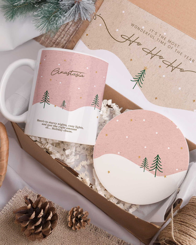 Green & Pink - Ceramic Mug 11oz & Coaster Gift Box - GOTShirts