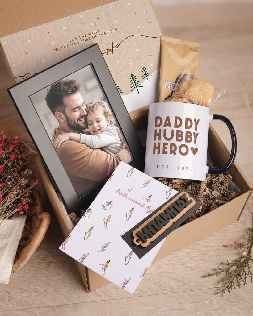 Daddy Hubby Hero - Black Mug Gift Box - GOTShirts
