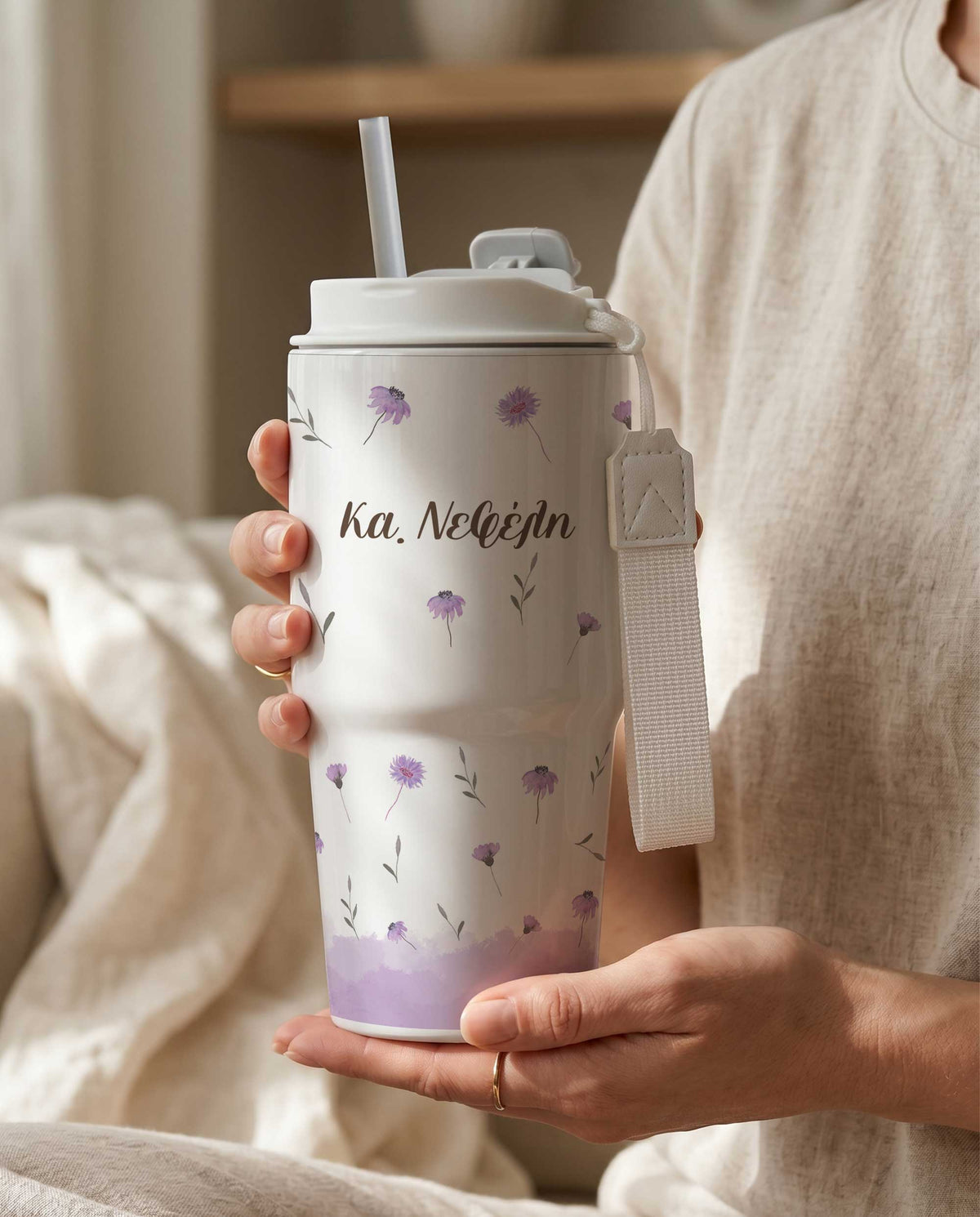 Flowers - Tumbler With Portable Lid - GOTShirts
