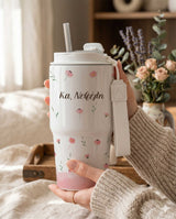 Flowers - Tumbler With Portable Lid - GOTShirts