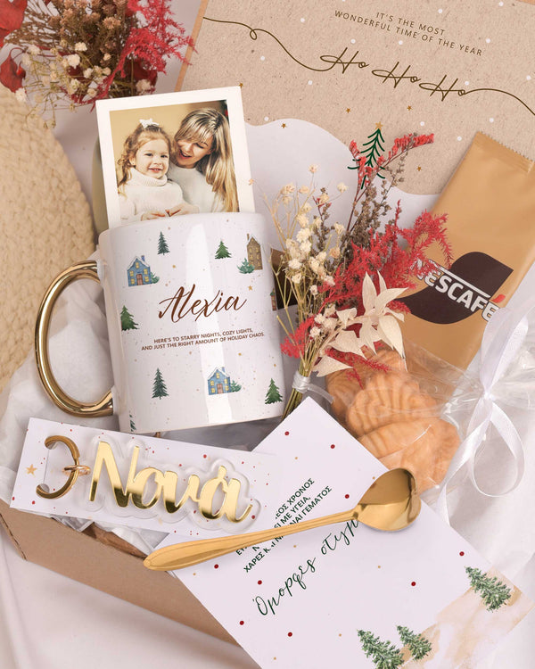 Christmas Pattern - Christmas Gold Gift Box - GOTShirts