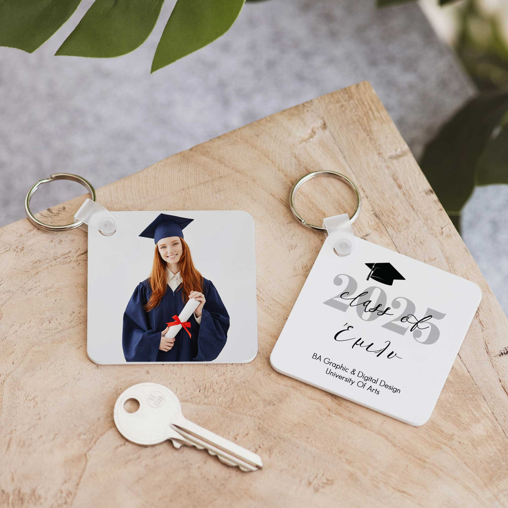 Class OF - Square Plastic Keyring - GOTShirts