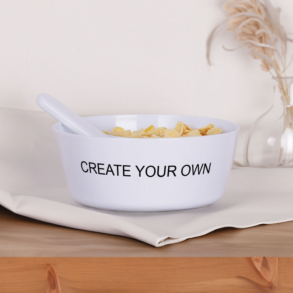 Personalized Plastic Bowl - Create Your Own - GOTShirts