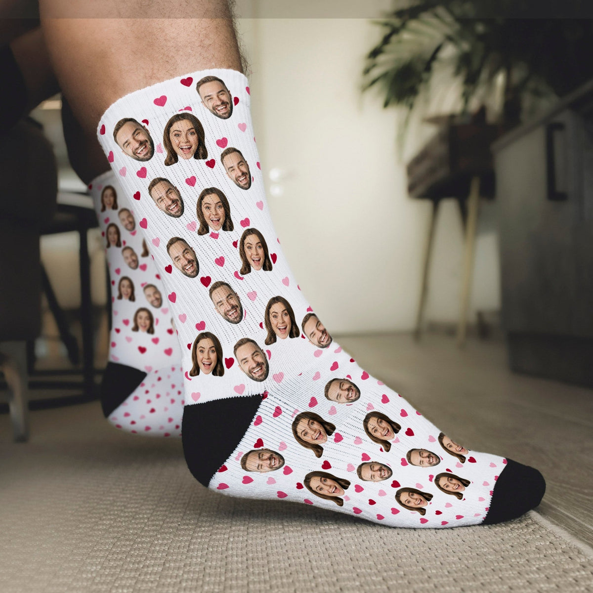 Hearts Faces - Socks - GOTShirts