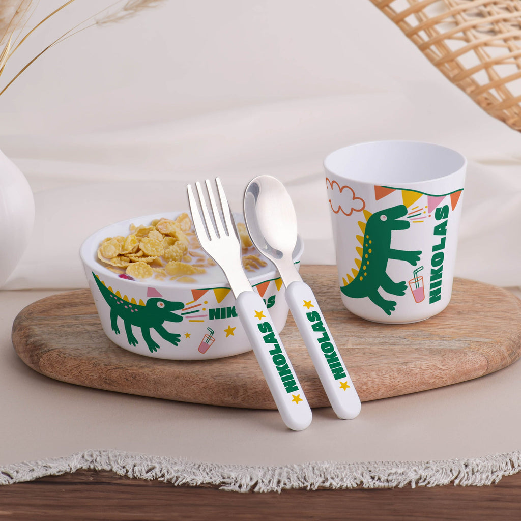 Little Treasures Mealtime Set - Dinosaur - GOTShirts