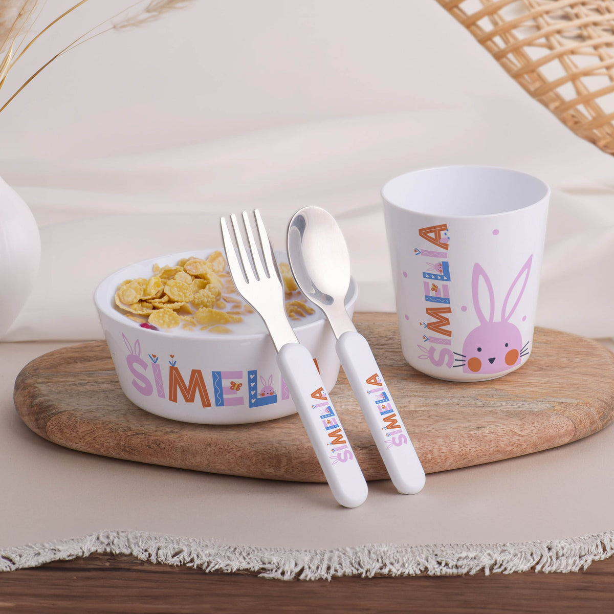 Little Treasures Mealtime Set - Easter Letters - GOTShirts