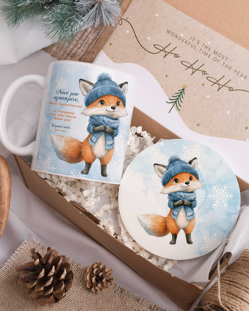 Dear Godfather Merry Christmas - Ceramic Mug 11oz & Coaster Gift Box - GOTShirts