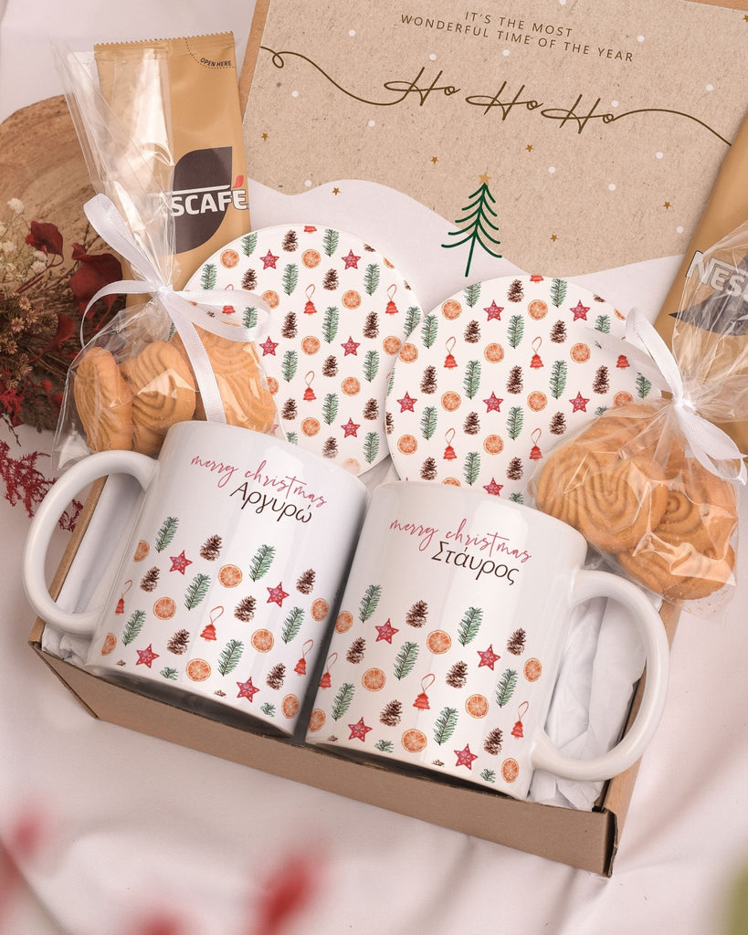 Christmas Pattern - Ceramic Mug 11oz & Coaster Gift Box - GOTShirts