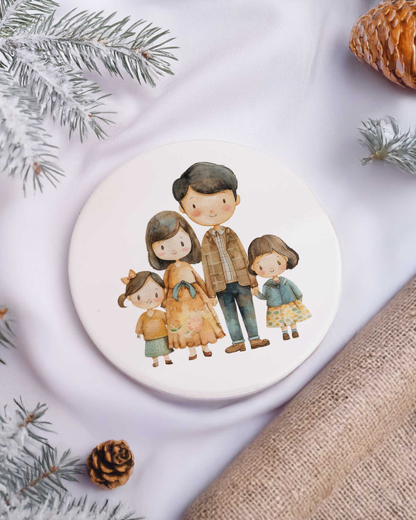 Christmas Family - Ceramic Mug 11oz & Coaster Gift Box - GOTShirts
