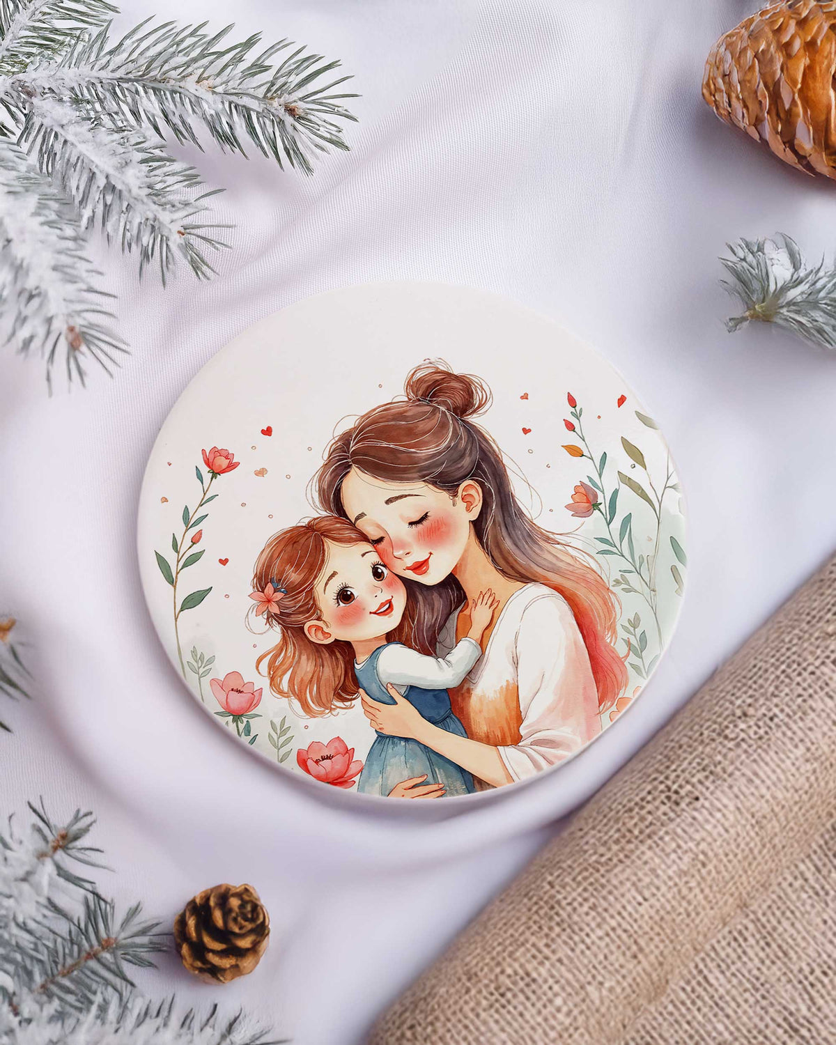 Godmother And Girl - Ceramic Mug 11oz & Coaster Gift Box - GOTShirts
