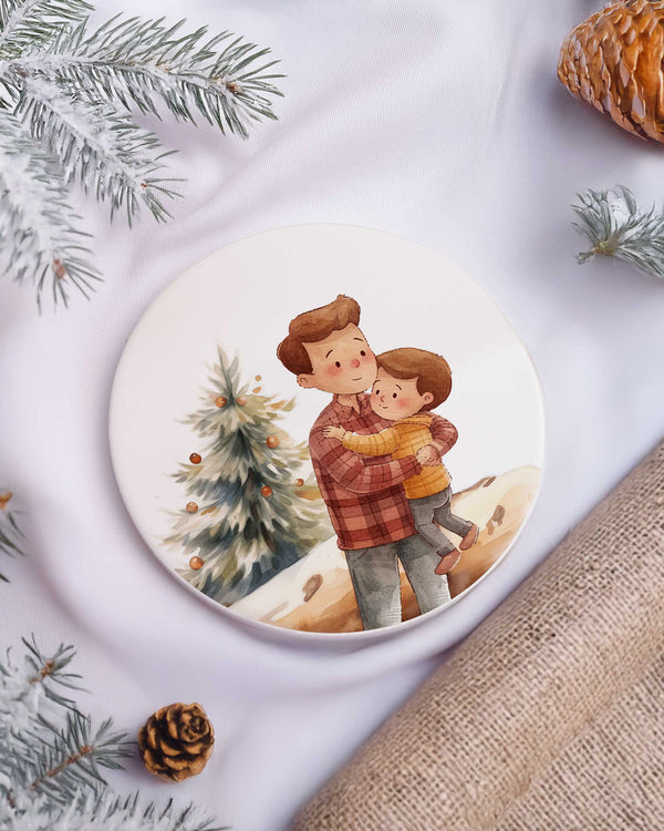 Godfather And Boy - Ceramic Mug 11oz & Coaster Gift Box - GOTShirts